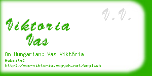 viktoria vas business card